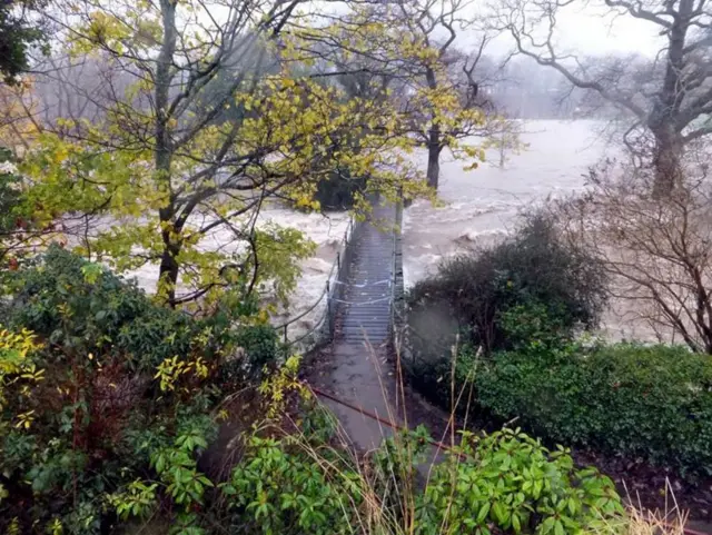 A bridge in Keswick Park