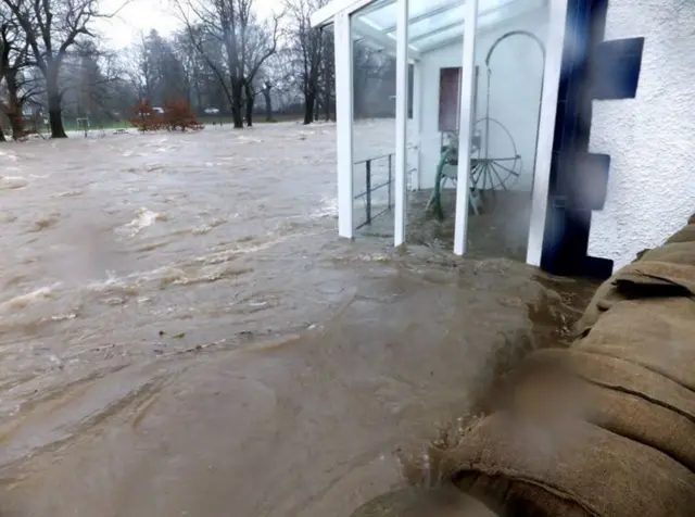 Water around house