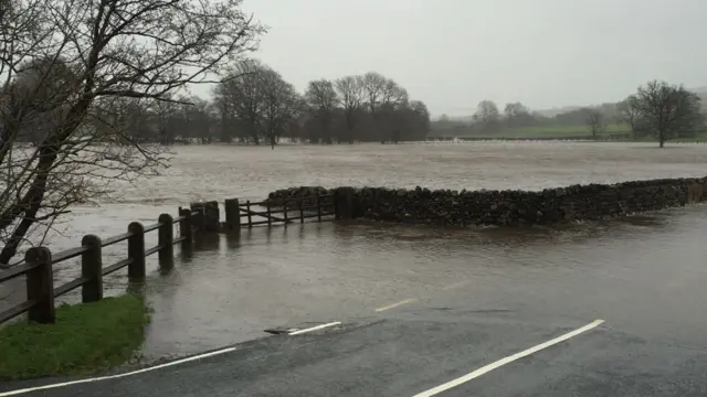 Flooding in Newton in Bowland