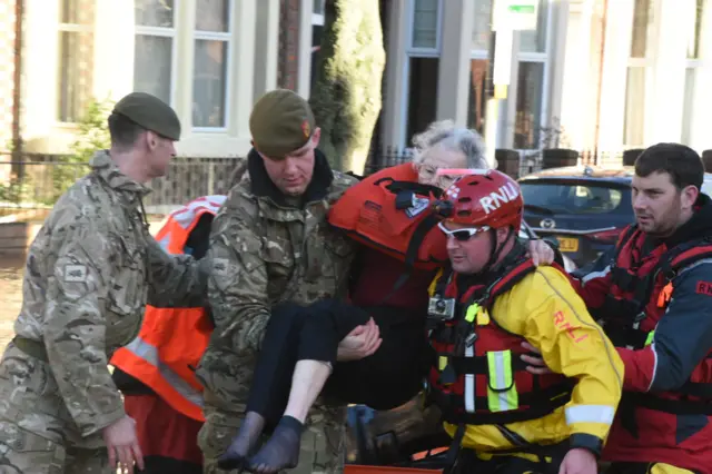 Army and RNLI rescue