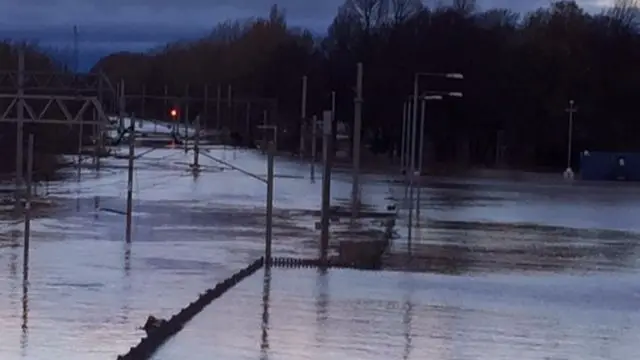 Flooded tracks