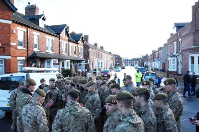 Army staff in Cumbria