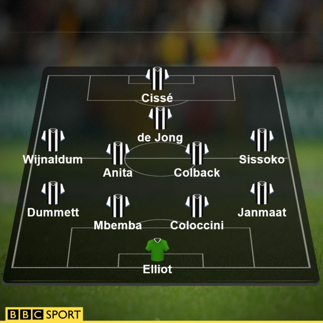 Newcastle line-up