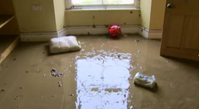 flooded home in Keswick