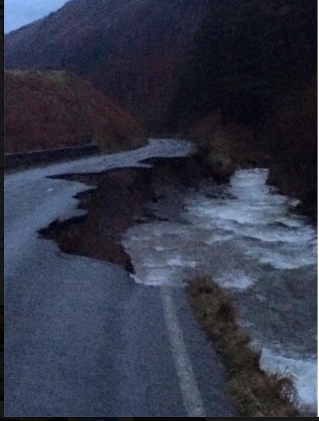 A591 damaged by water