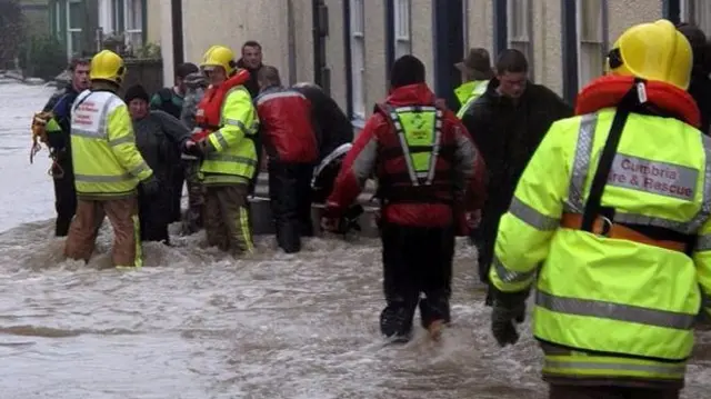 Floods in Cockermouth in 2009