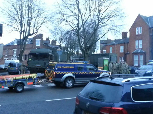 Army and coastguard in Carlisle