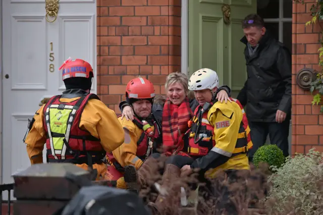 Woman rescued