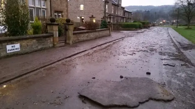 Damage to road surface