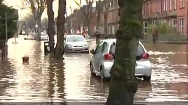 Carlisle's flooded streets