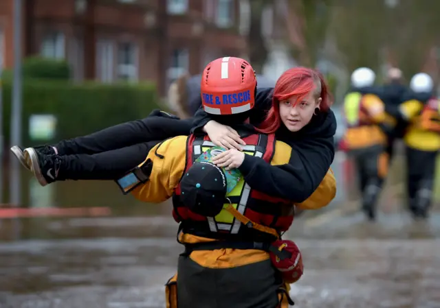 Woman rescued