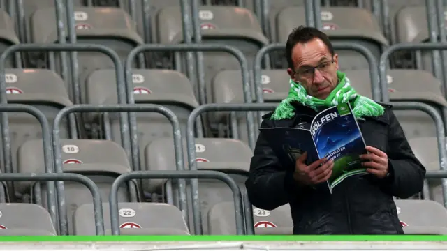 A Wolfsburg fan