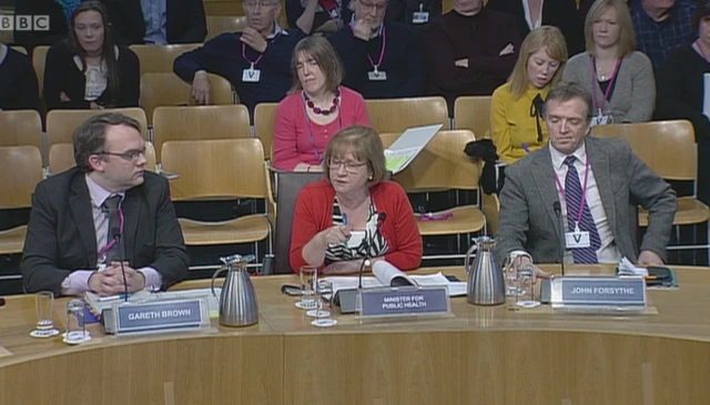 Maureen Watt giving evidence during the Transplantation (Authorisation of Removal of Organs etc.) (Scotland) Bill