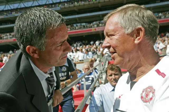 Jose Mourinho and Sir Alex Ferguson