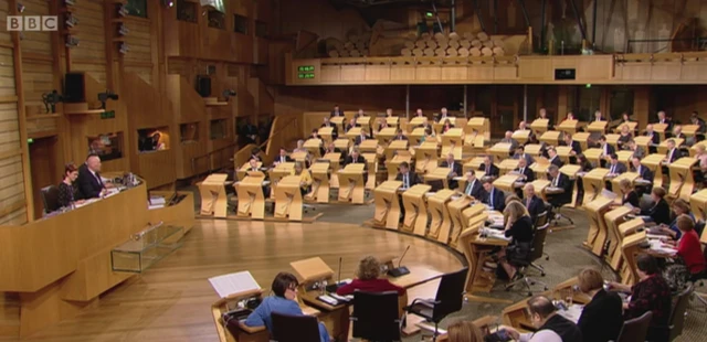 The Holyrood chamber