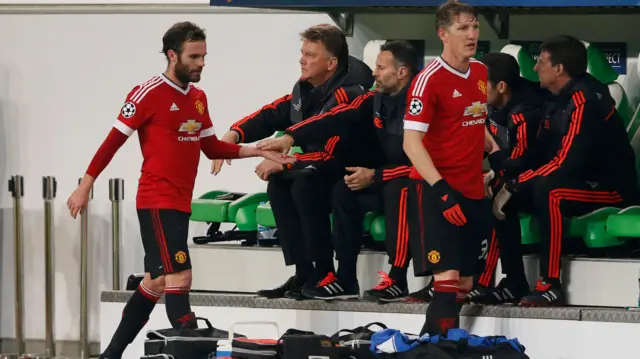 Louis van Gaal and Bastian Schweinsteiger