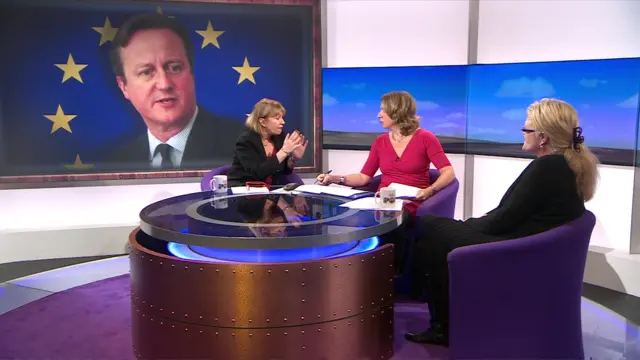 Nadine Dorries (left) and Laura Sandys (right) on the Daily Politics