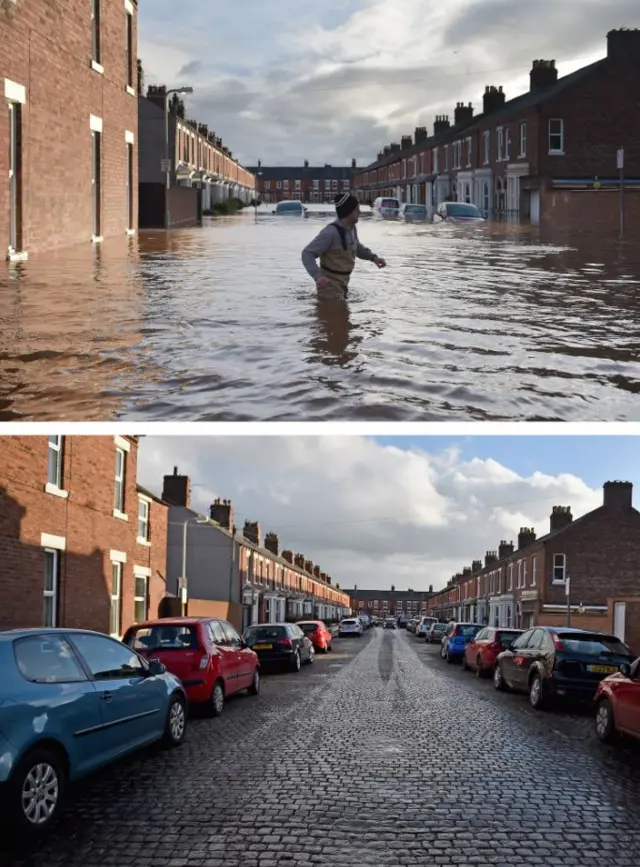 River Street Carlise before and after