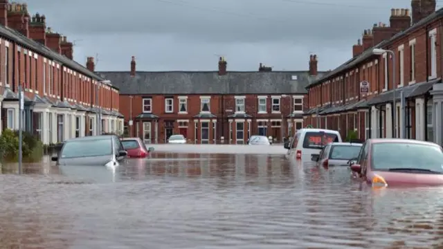 Flooded street