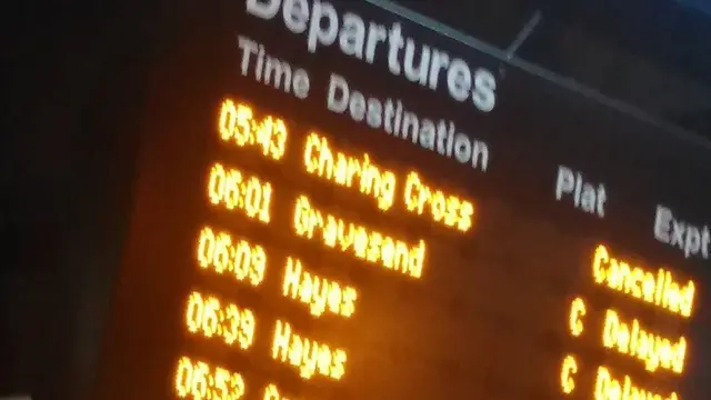 Departures board