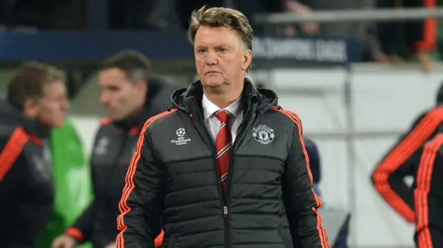 Louis van Gaal looks dejected