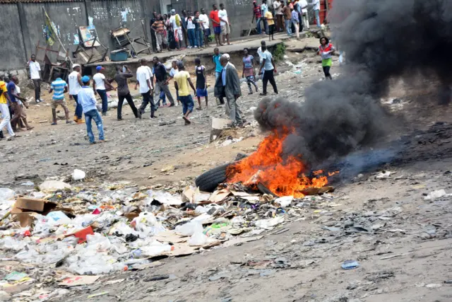 Protest in Kinshasa