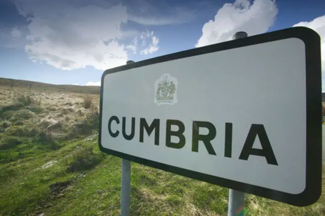 A sign of Cumbria