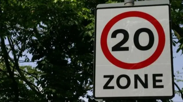 20mph sign