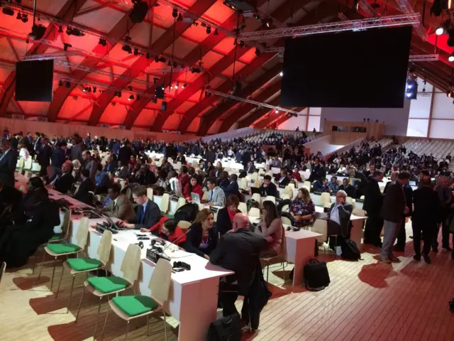 delegates in the plenary hall