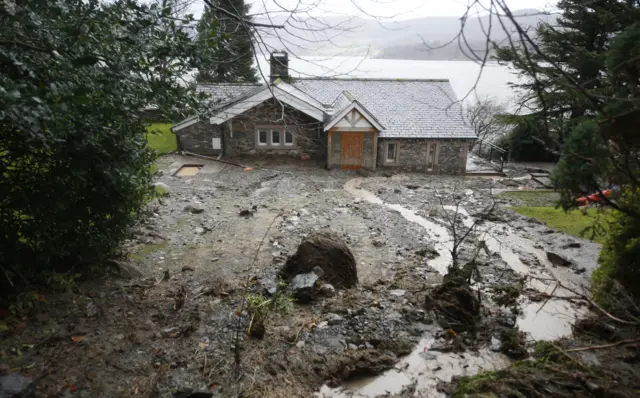 Landslip in Ullswater