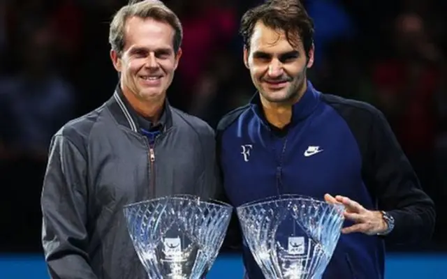 Stefan Edberg and Roger Federer