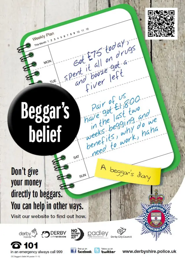 Beggar's belief poster