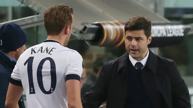 Harry Kane and Mauricio Pochettino