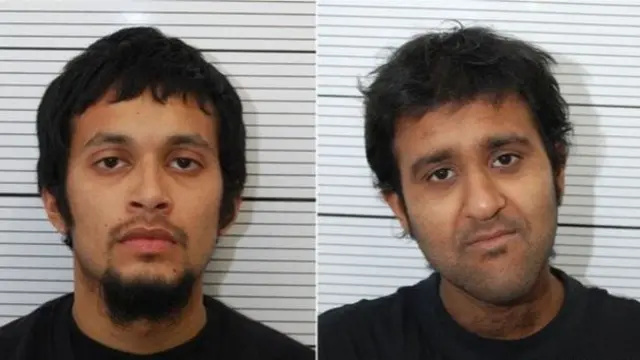 Ahmed (left) and Sarwar went to "considerable lengths" to conceal their plans, police said