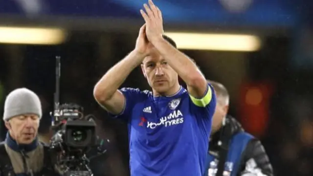 John Terry applauds