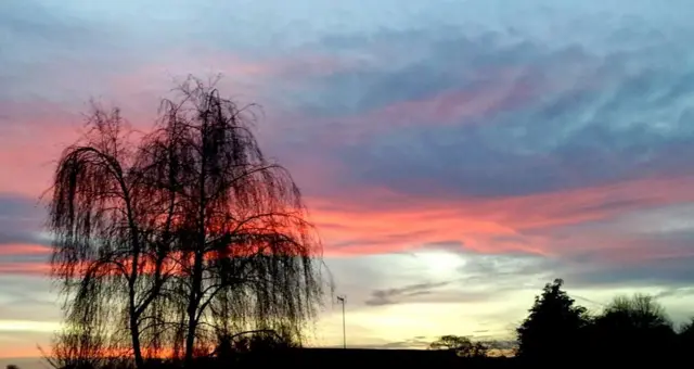 Sunset over Witney