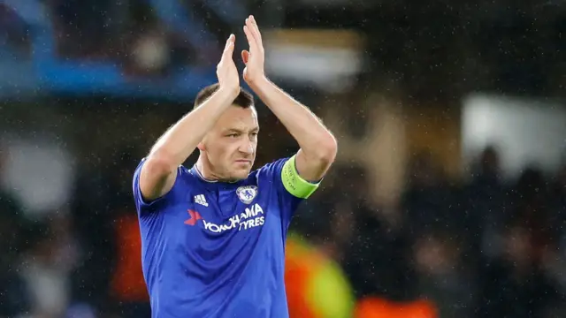 John Terry appluads