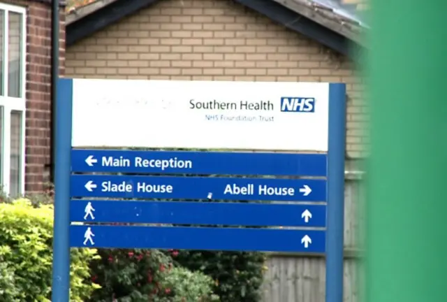 Southern Health sign