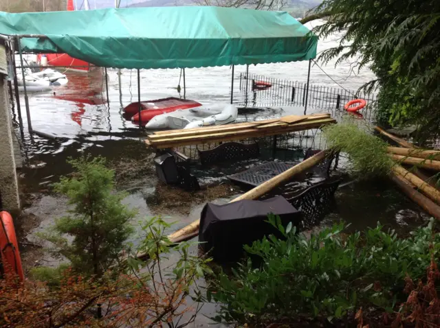 outside boathouse in Bowness