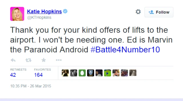 Katie Hopkins tweet