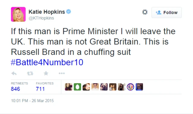 Katie Hopkins tweet