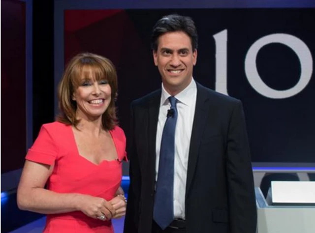 Kay Burley and Ed Miliband