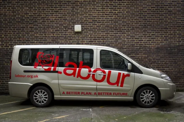 Labour battle van