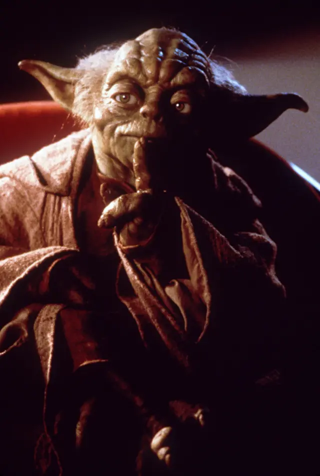 Yoda, a puppet character from Star Wars