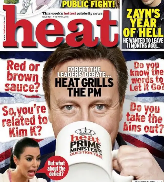 Heat magazine cover