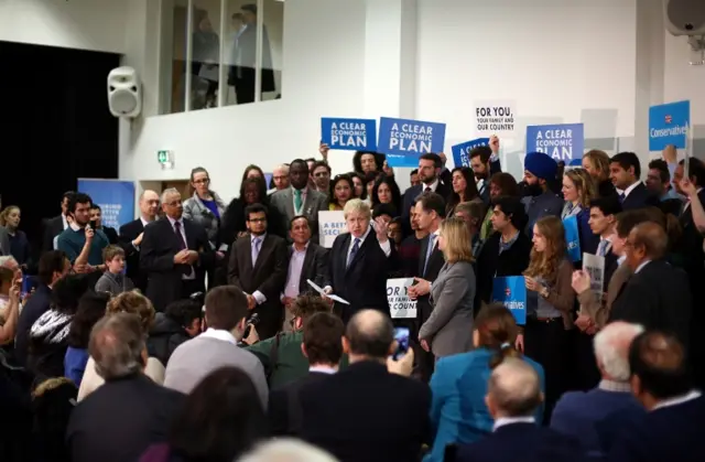 Boris Johnson at Conservative London campaign launch