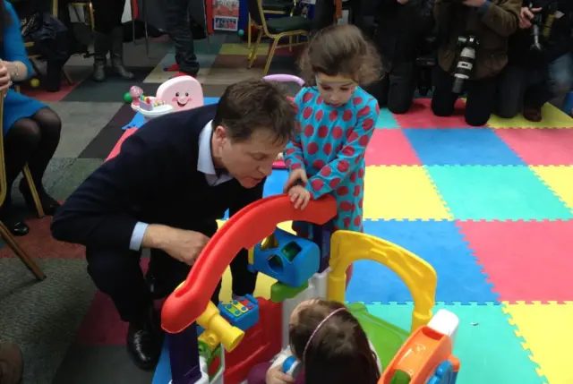 Nick Clegg and children