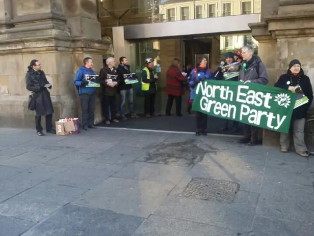 Green Party protest in Newcastle