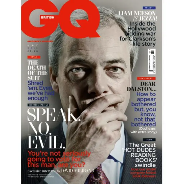 GQ magazine front cover