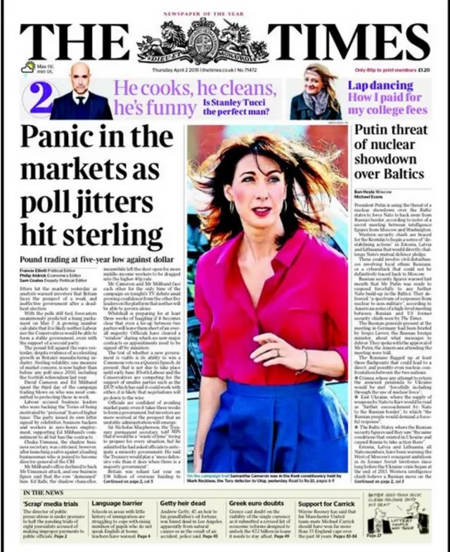 Times front page